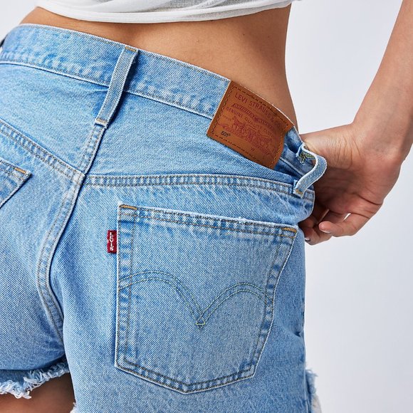 Levi’s 501 High-Rise Denim Shorts - Picture 3 of 3